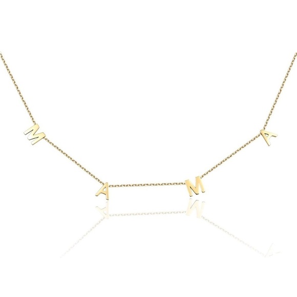 The Bloom Baby Co Jewelry - Gold Dipped MAMA Necklace Fashion Jewelry Gift for Expecting Mom Maternity Gift